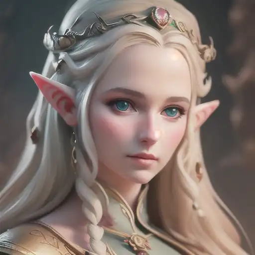 queen of the elves, digital painting